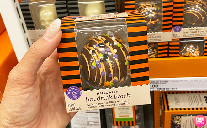 A Hand Holding Favorite Day Halloween Hot Drink Bomb Milk Chocolate at Target
