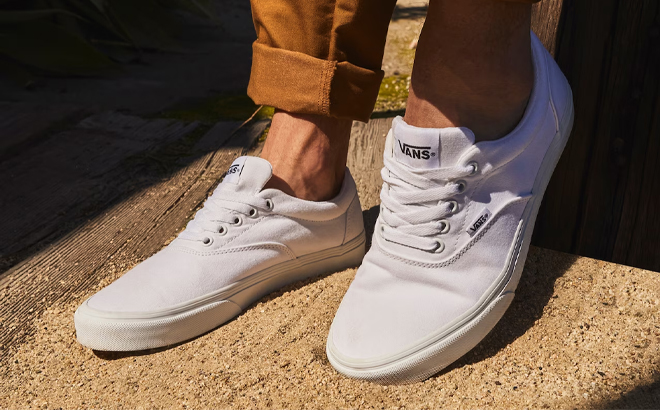 A Model Wearing a VANS Mens Doheny Sneakers