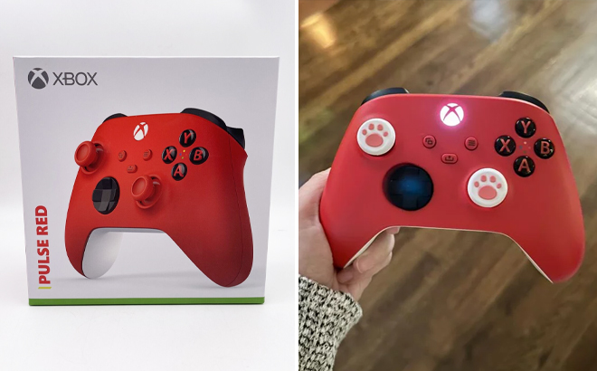 A Red Color Xbox Series XS Wireless Controller