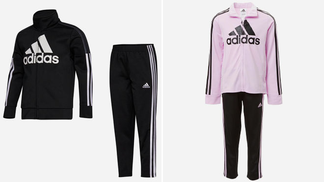 Adidas logo Track Jacket and Pants for Toddlers Boys and Girls