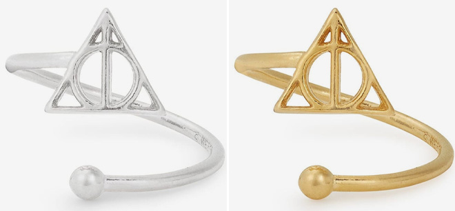 Alex and Ani Harry Potter Deathly Hallows Ring Wrap in Silver and Gold Alex and Ani Harry Potter Deathly Hallows Ring Wrap in Silver and Gold