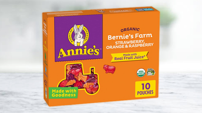 Annies Organic Bernies Farm Fruit Flavored Snacks 10 Pouches