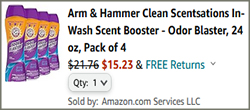 Arm Hammer Odor Blasters 4 Count Scent Booster Pack Checkout Screenshot