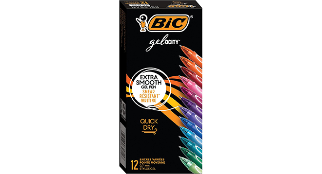 BIC Gel ocity Quick Dry Assorted Colors Gel Pens 12 Count BIC Gel ocity Quick Dry Assorted Colors Gel Pens 12 Count