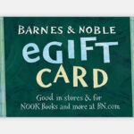 Barnes Noble eGift Card on the Light Gray Background