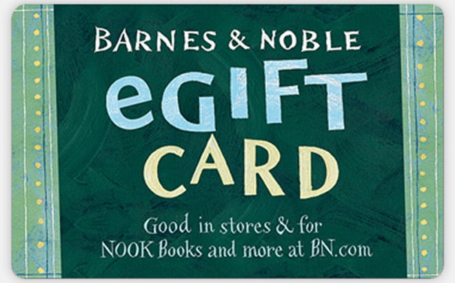 Barnes and Noble eGift Card Barnes and Noble eGift Card