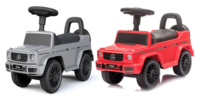 Best Ride On Cars Slate Gray and Red Mercedes G Push Car