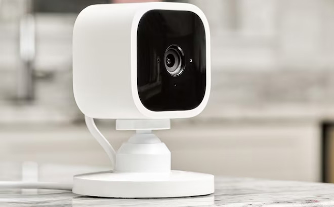 Blink Mini Smart Security Camera on the Table