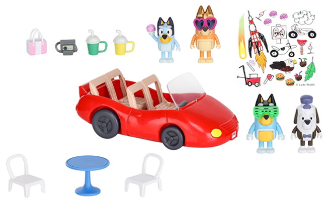 Bluey Vehicle and 4 Figure Pack 1 Bluey Vehicle and 4 Figure Pack 1