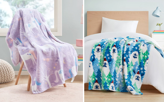 CHARTER CLUB KIDS Plush Throws
