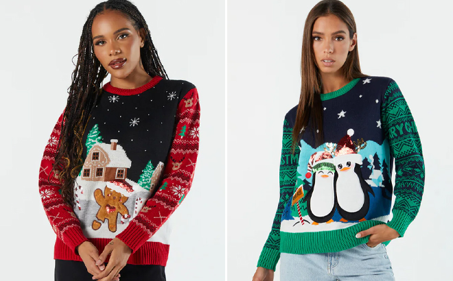 Women s Ugly Christmas Sweaters 12.50 Free Stuff Finder