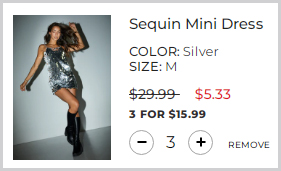 Charlotte Russe Sequin Mini Dress Checkout
