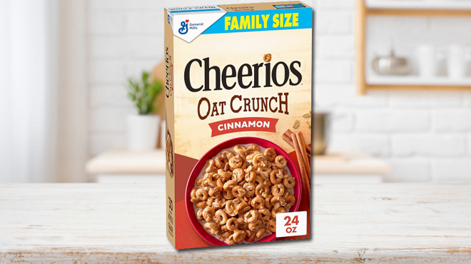 Cheerios 24 oz Oat Crunch Cinnamon Cereal
