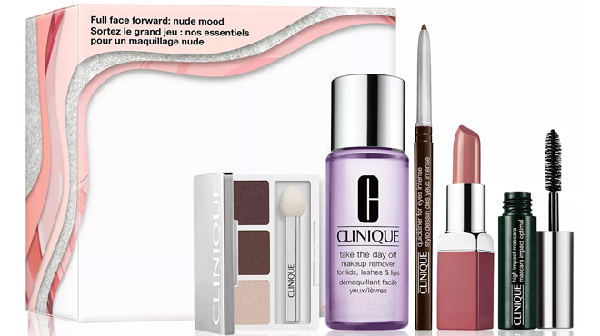 Clinique Full Face Forward Nude Mood 5 Piece Makeup Set Clinique Full Face Forward Nude Mood 5 Piece Makeup Set