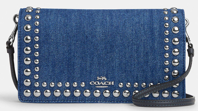 Coach Outlet Anna Foldover Clutch Crossbody With Rivets