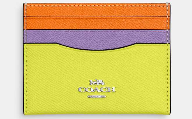 Coach Outlet Slim Id Card Case in Colorblock Coach Outlet Slim Id Card Case in Colorblock