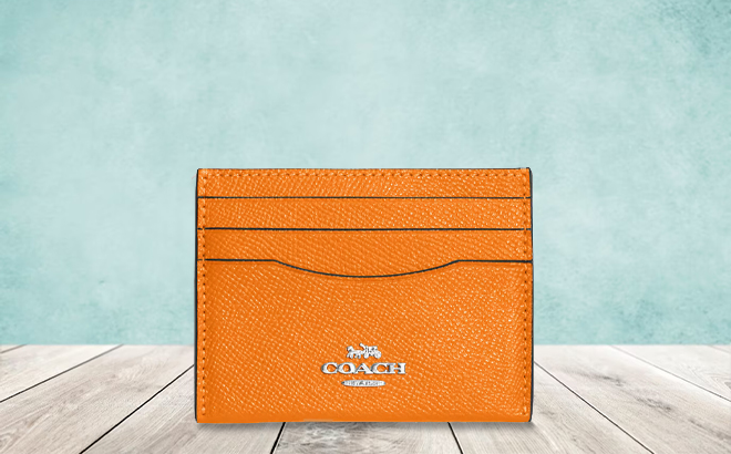 Coach Outlet Slim Id Mandarin Card Case Coach Outlet Slim Id Mandarin Card Case