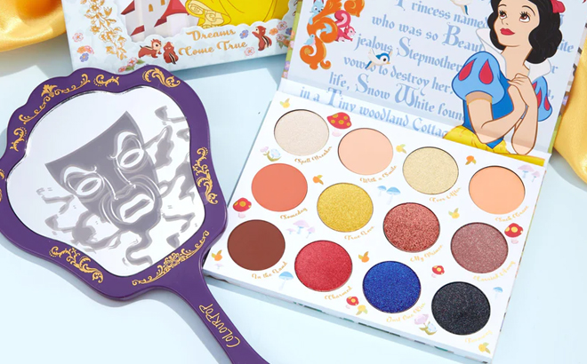 ColourPop Disney Snow White Eyeshadow Palette and Hand Mirror Set