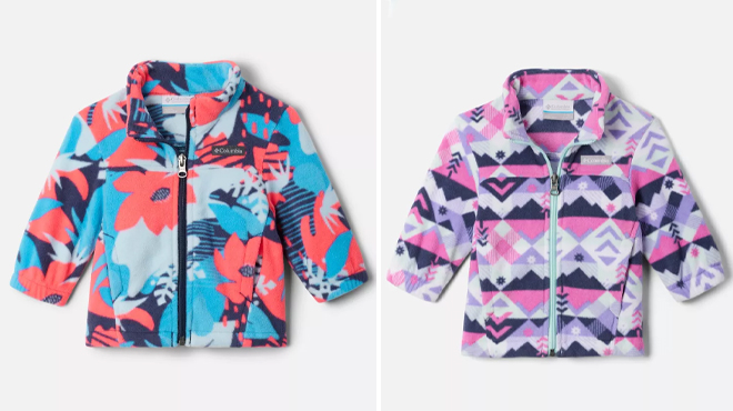 Columbia Infant Castle Dale Nocturnal Scraptanical and White Checkpoint Printed Full Zip Fleece Columbia Infant Castle Dale Nocturnal Scraptanical and White Checkpoint Printed Full Zip Fleece