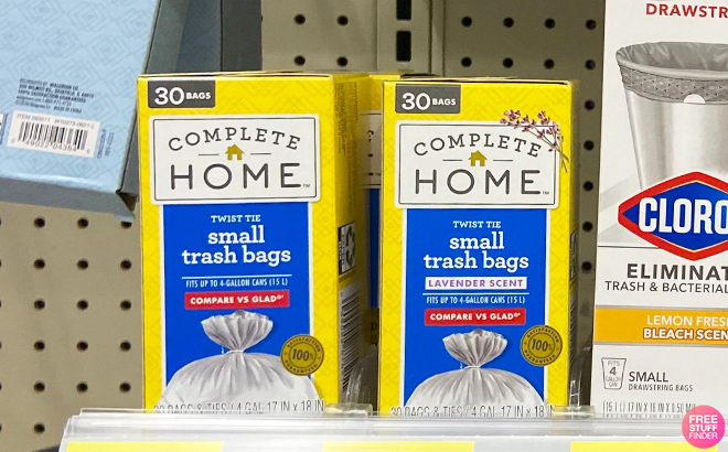 Complete Home Small Twist Tie Trash Bags at Walgreens