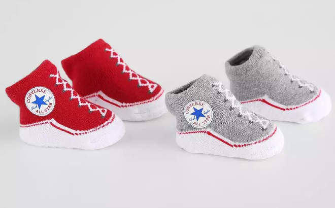 Converse Baby Chuck Taylor Sock Booties 2 Pack