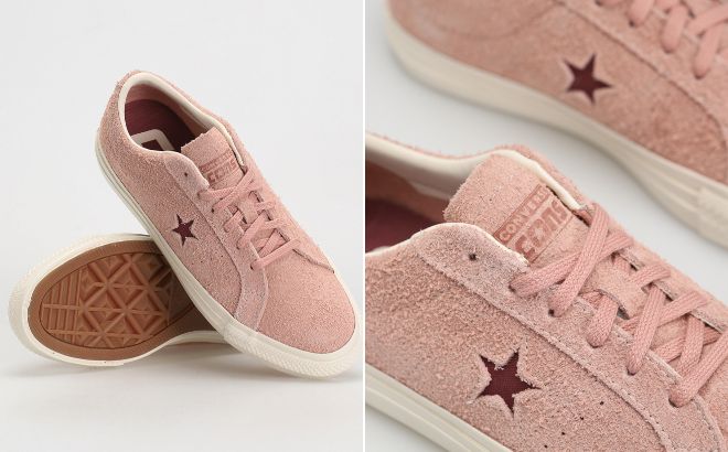 Converse One Star Pro Vintage Suede in Cherry Vision Color