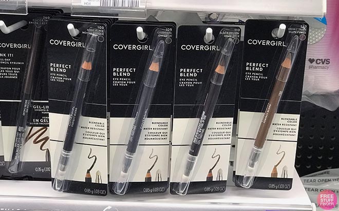 CoverGirl Perfect Blend Eye Pencils in shelf