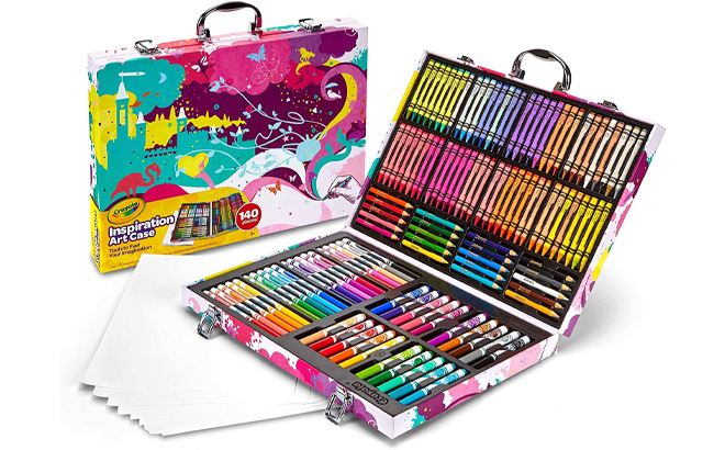 Crayola Inspiration Art Case Coloring Set in Pink Color