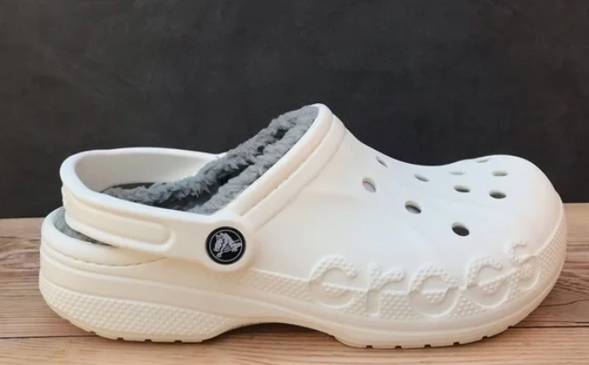 Crocs Baya Lined Clogs in White