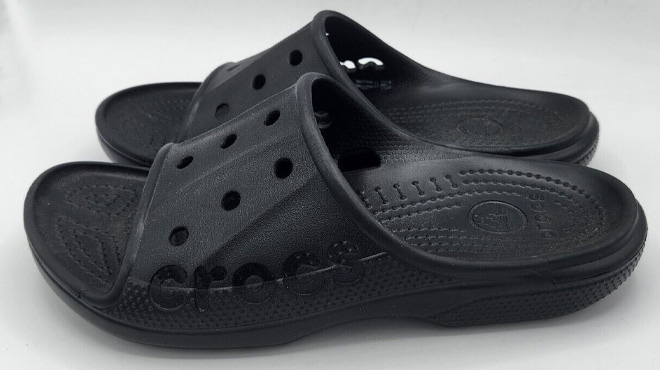 Crocs Baya Slides in Black Color