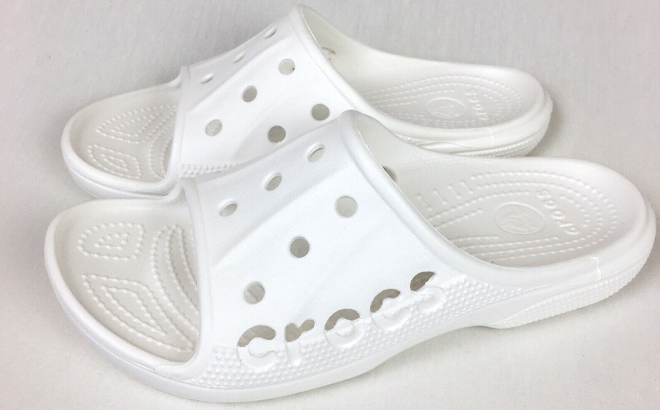 Crocs Baya Slides in White Color