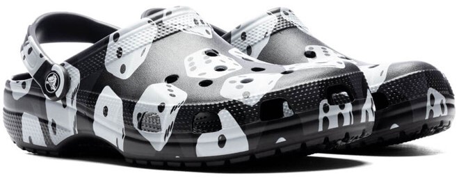 Crocs Classic Dice Clogs in Black Color