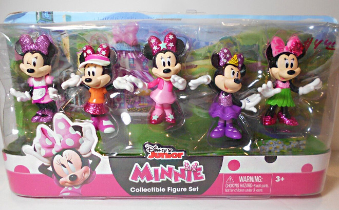 Disney Junior Minnie Mouse 3 Inch Tall Collectible Figure Set