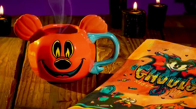 Disney Mickey Mouse Halloween Jack o Lantern Mug