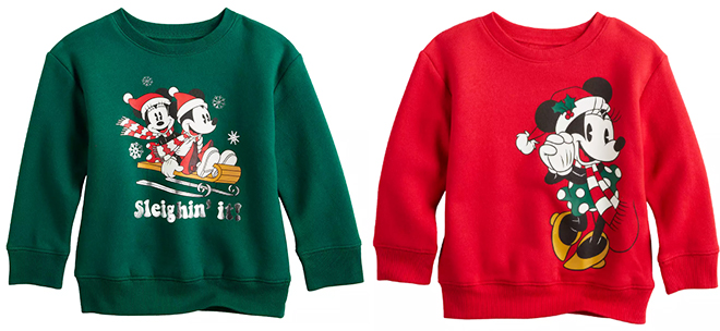 Disneys Mickey Mouse Minnie Mouse Girls 4 12 Graphic Pullover Sweatshirt and Disneys Mickey Mouse Minnie Mouse Girls 4 12 Graphic Pullover Sweatshirt