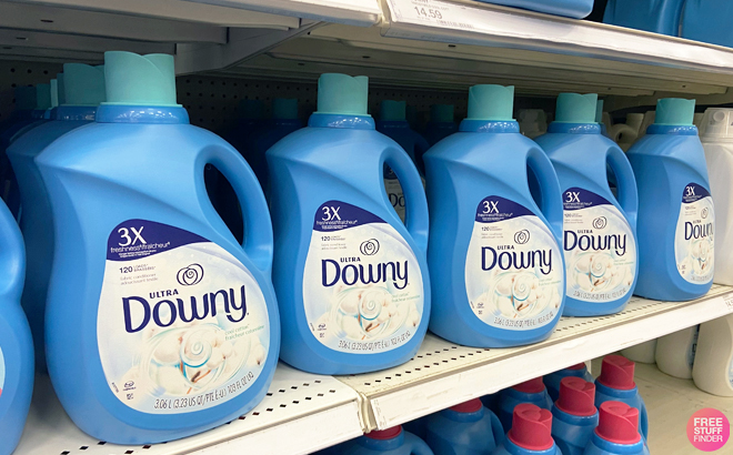 Downy 120 Load Ultra Laundry Fabric Softener in cool cotton scent