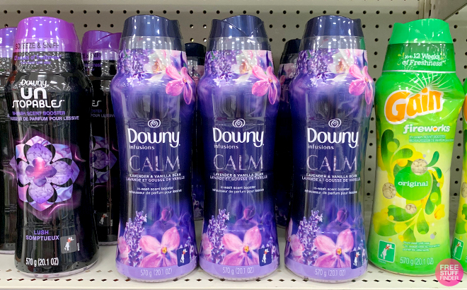 Downy Infusions In Wash Laundry Scent Booster Beads on a Shelf