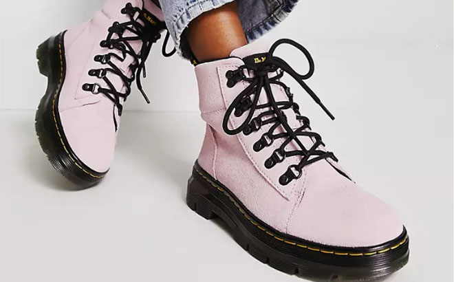 Dr Martens Combs Suede Womens Boots