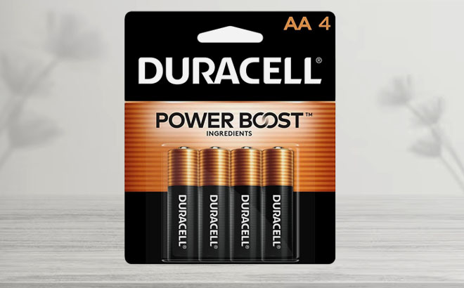 Duracell AA4 Powerboost Batteries 4 Count