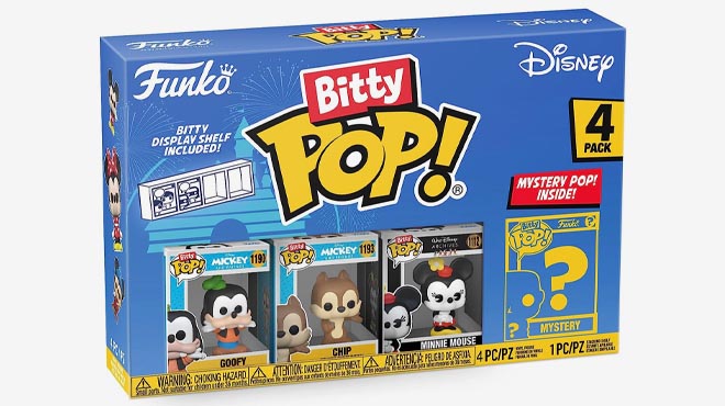 Funko Bitty POP Disney Mini Collectible Toys with Goofy Chip Minnie Mouse and Mystery Figure