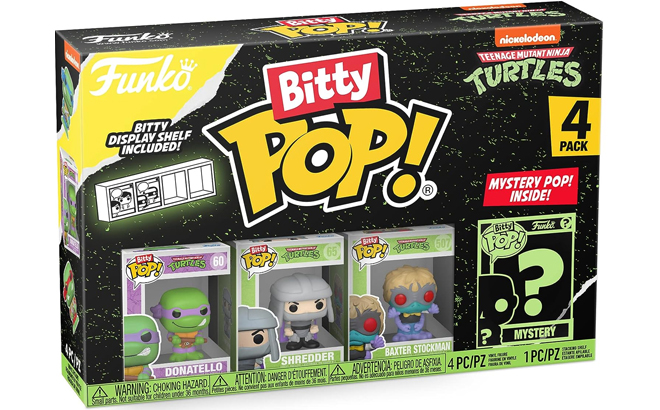 Funko Bitty POP Teenage Mutant Ninja Turtles Toys 4 Pack