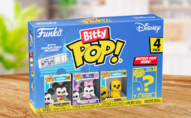 Funko Bitty Pop! Disney Mini Collectible Toys - Mickey Mouse, Minnie Mouse,  Pluto & Mystery Chase Figure (Styles May Vary) 4-Pack