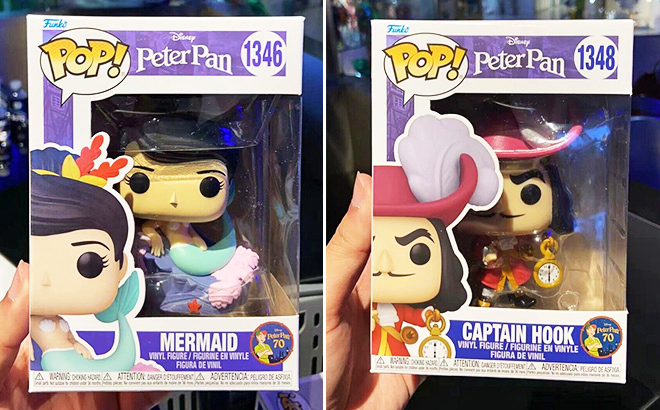 Funko Pop Disney Peter Pan 70th Anniversary Figures Mermaid Figure Captain Hook Funko Pop Disney Peter Pan 70th Anniversary Figures Mermaid Figure Captain Hook