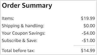 Gain Flings Detergent Checkout