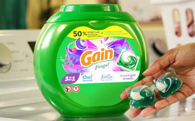 Gain Flings Moonlight Breeze Laundry Detergent Pacs