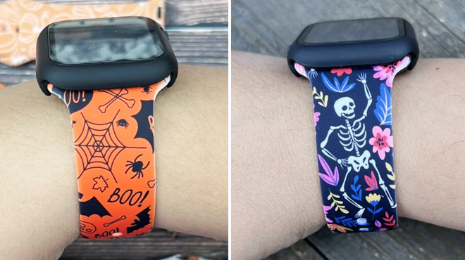 Halloween Apple Watch Bands on a Hand