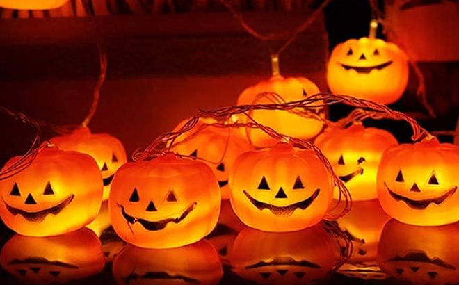 Halloween LED Pumpkin String Lights