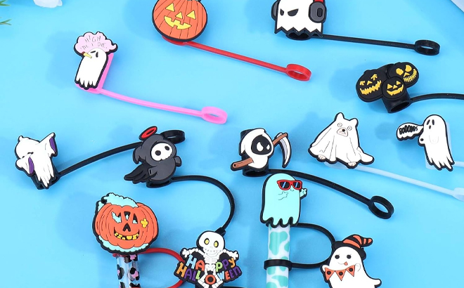 Halloween Straw Covers Cap 13 Pack
