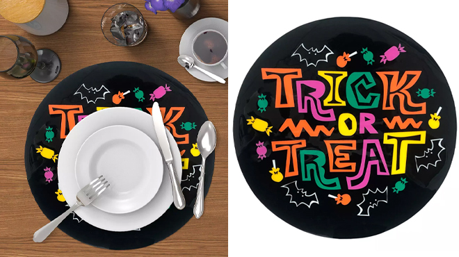 Halloween Trick or Treat Vinyl Placemat Halloween Trick or Treat Vinyl Placemat