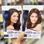 Hand Holding Two Clairol Permanent Hair Colors